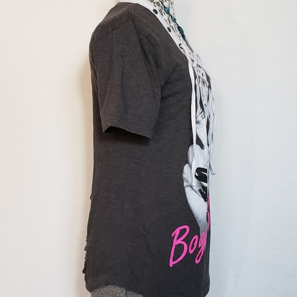 On Fire Boy Bye Graphic Tshirt - Picture 2 of 4